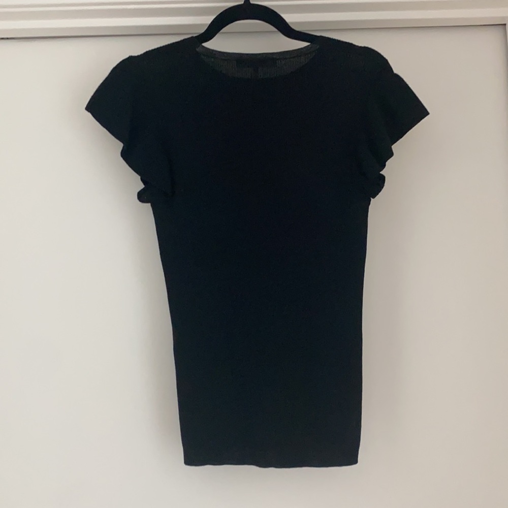 Frame Wool Shirt Ruffle Top - Picture 5 of 5